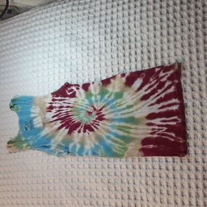 Tie dye tank, Hanes, medium